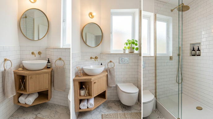 Compact Corner Vanity