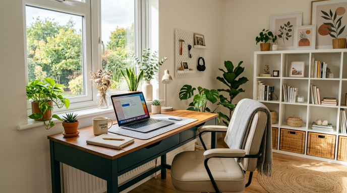 Ikea Desk by the Window