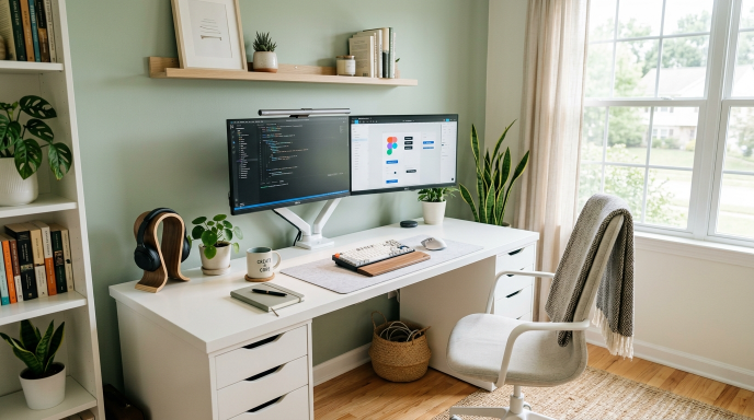 Ikea Dual Monitor Setup