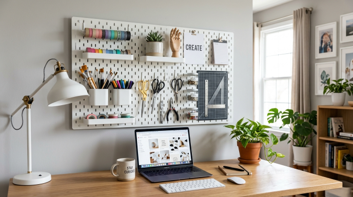 Ikea Pegboard Organizer Setup