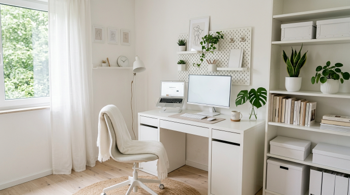 Ikea White Office Theme