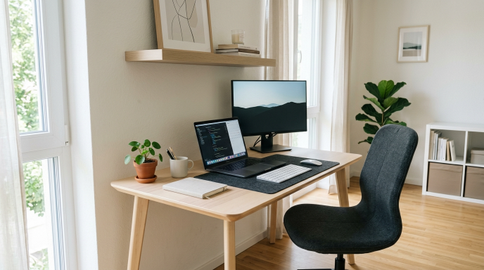 Minimalist Ikea Desk Setup