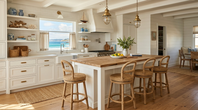 Nautical Rope Bar Stools