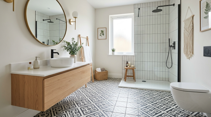 Patterned Floor Tiles