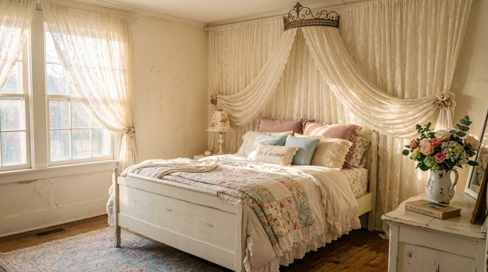 Romantic Canopy Wall Drapes