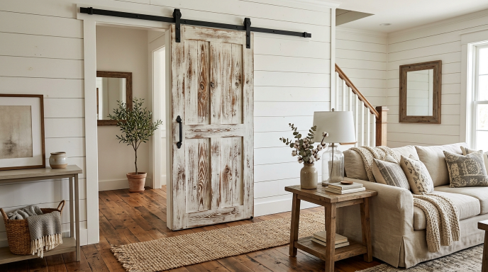 Sliding Barn Door Accent
