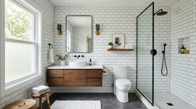 Subway Tile Walls