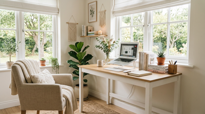 White Desk by the Window