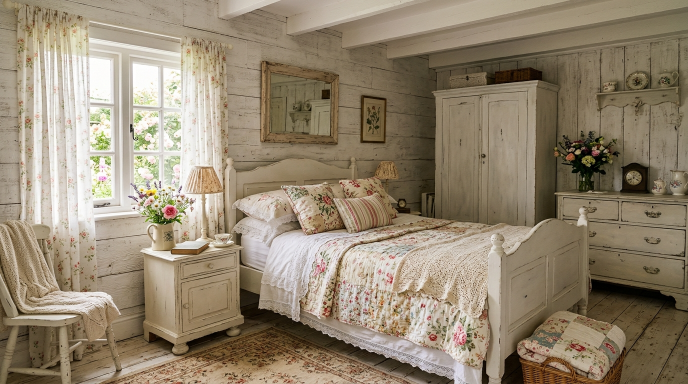 Whitewashed Wooden Panel Decor
