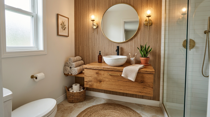 Wood Accent Vanity