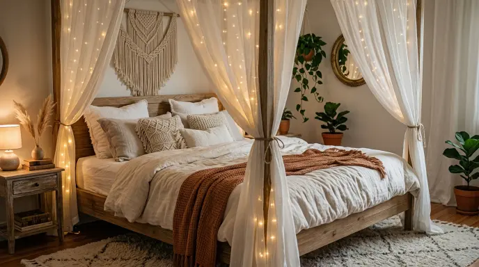 Canopy Bed String Lights