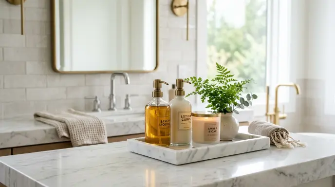 Elegant Marble Tray Styling