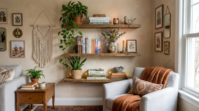 Floating Wooden Shelves