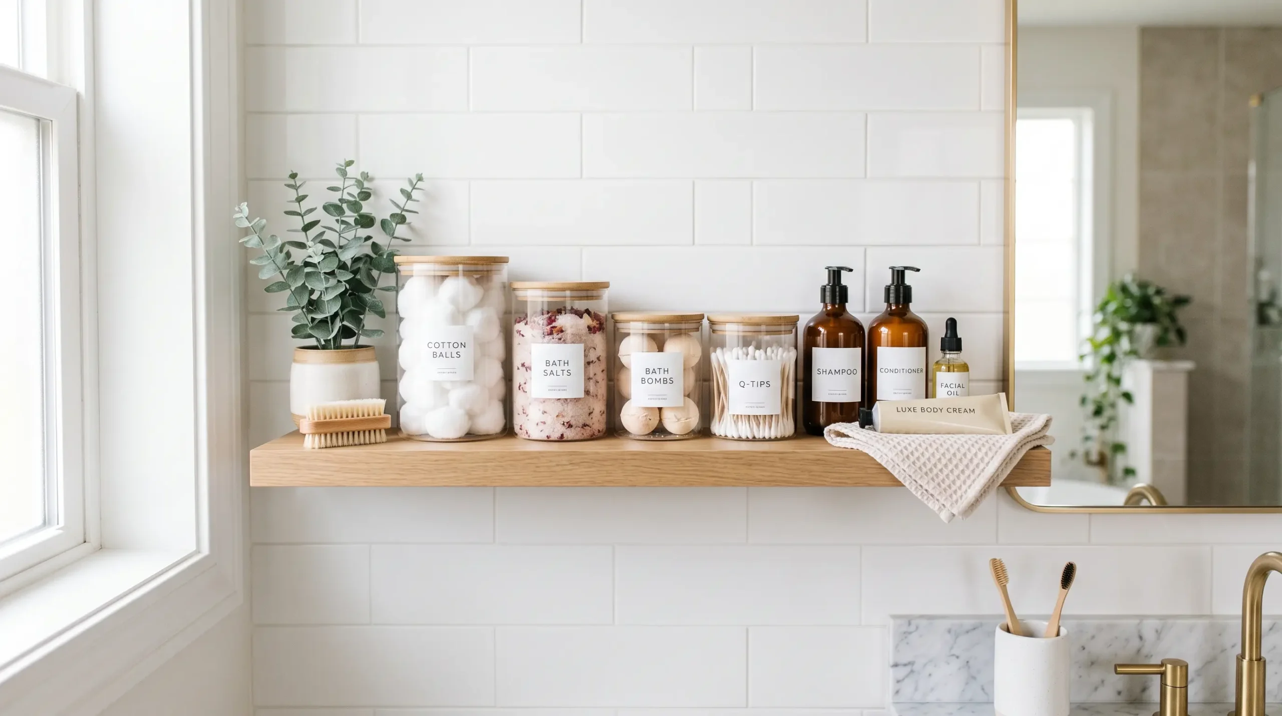 Glass Jar Display Shelves
