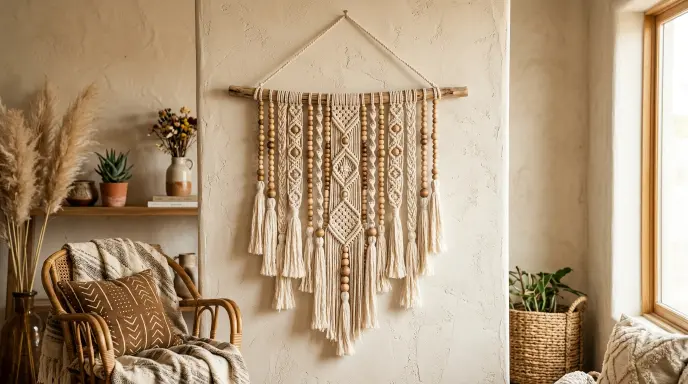 Hanging Beaded Wall Art