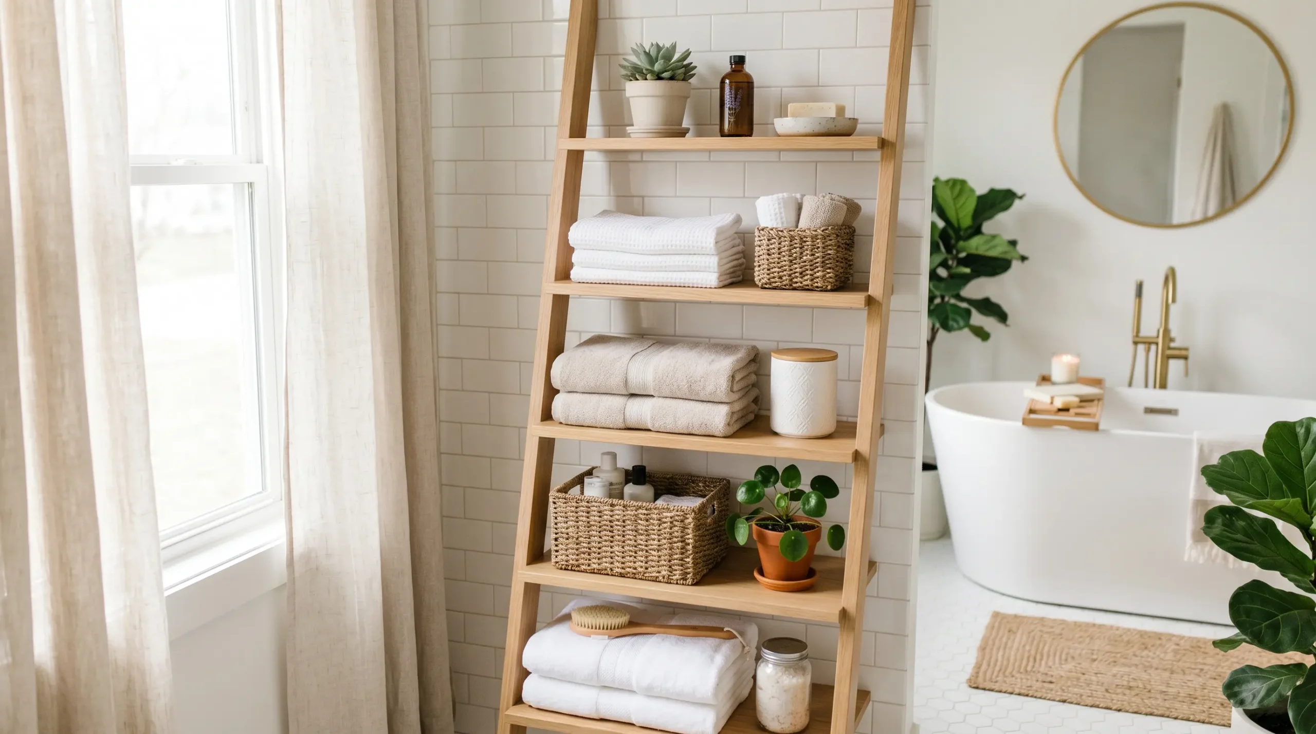 Ladder Shelf Storage