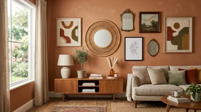 Layered Mirrors and Wall Art