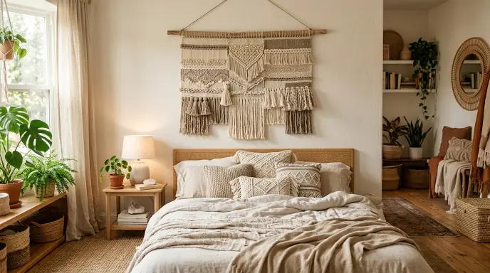 Layered Textile Wall Art