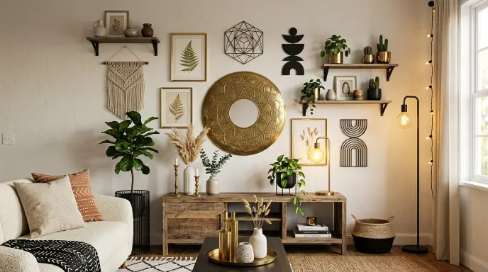 Mixed Metal Wall Accents