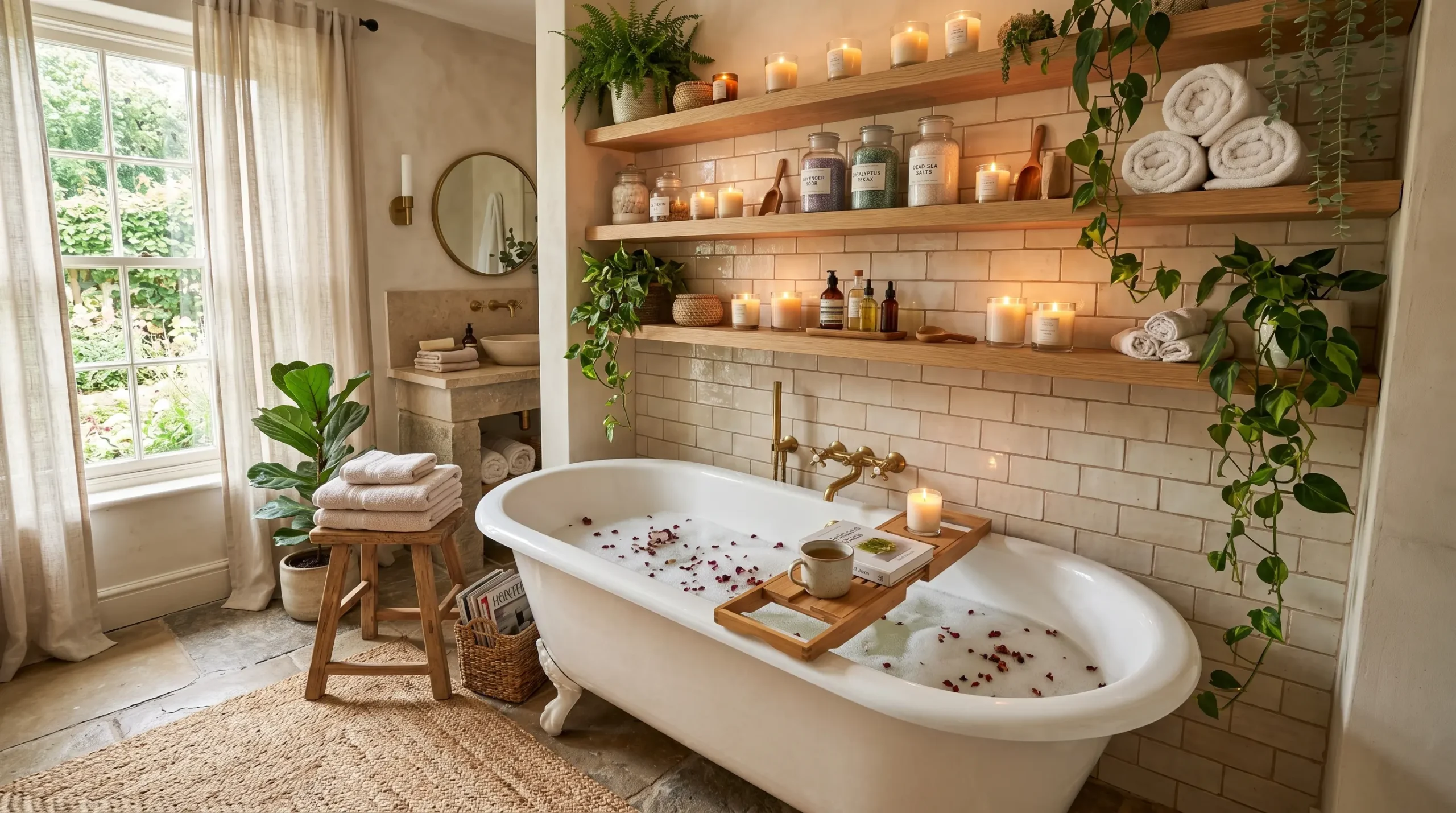Over the Bathtub Display Shelves