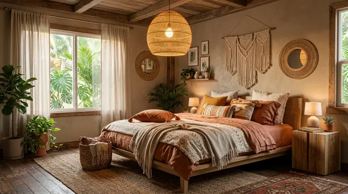 Rattan Pendant Fixture