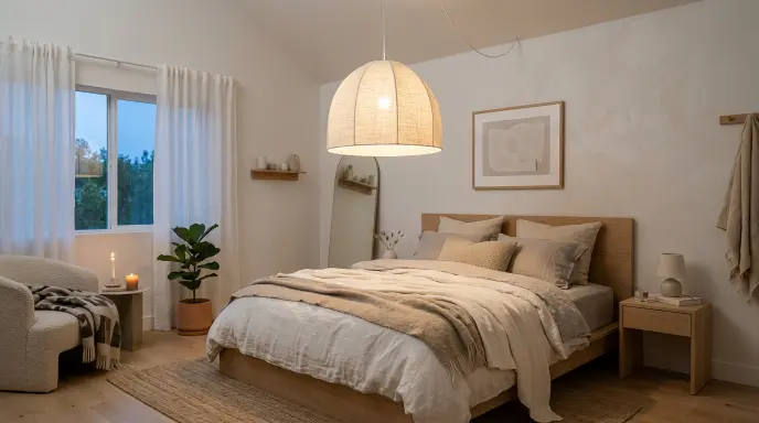 Soft Fabric Pendant Light