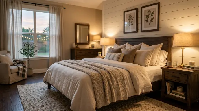 Warm Bedside Table Lamps