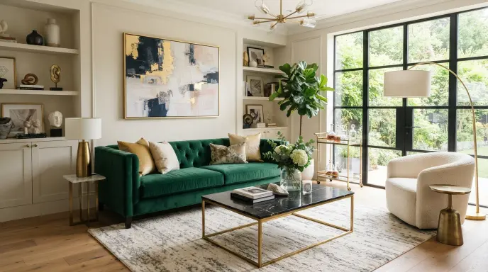 Bold Color Statement Sofa