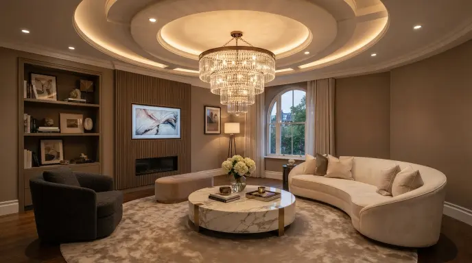 Circular Center Ceiling Feature