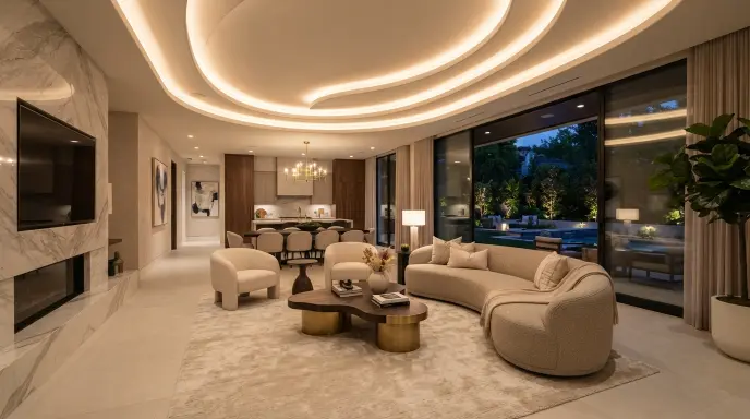 Curved False Ceiling Design