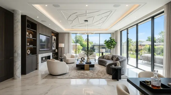 Layered Ceiling Design