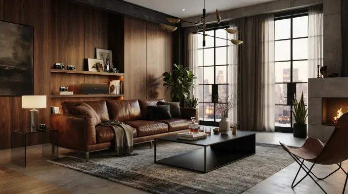 Leather Modern Sofa