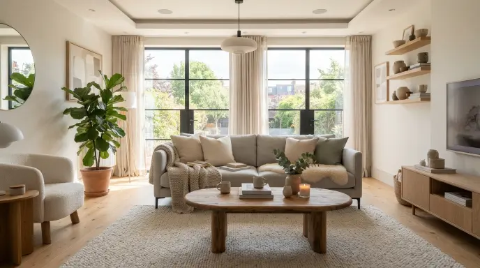 Light Gray Fabric Sofa