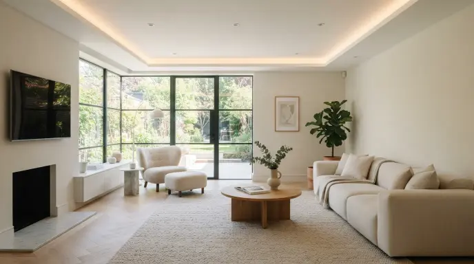 Minimalist White Ceiling Design