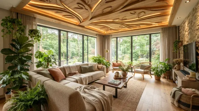Nature-Inspired Ceiling Design