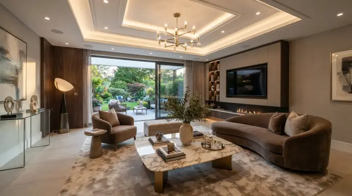 Pop-Up Ceiling with Spotlights