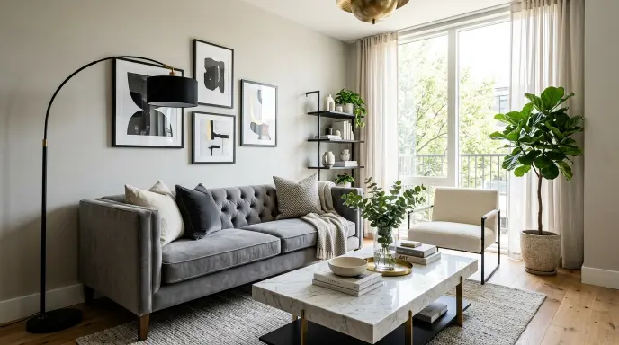 Tufted Modern Sofa
