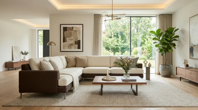 Two-Tone Modern Sofa